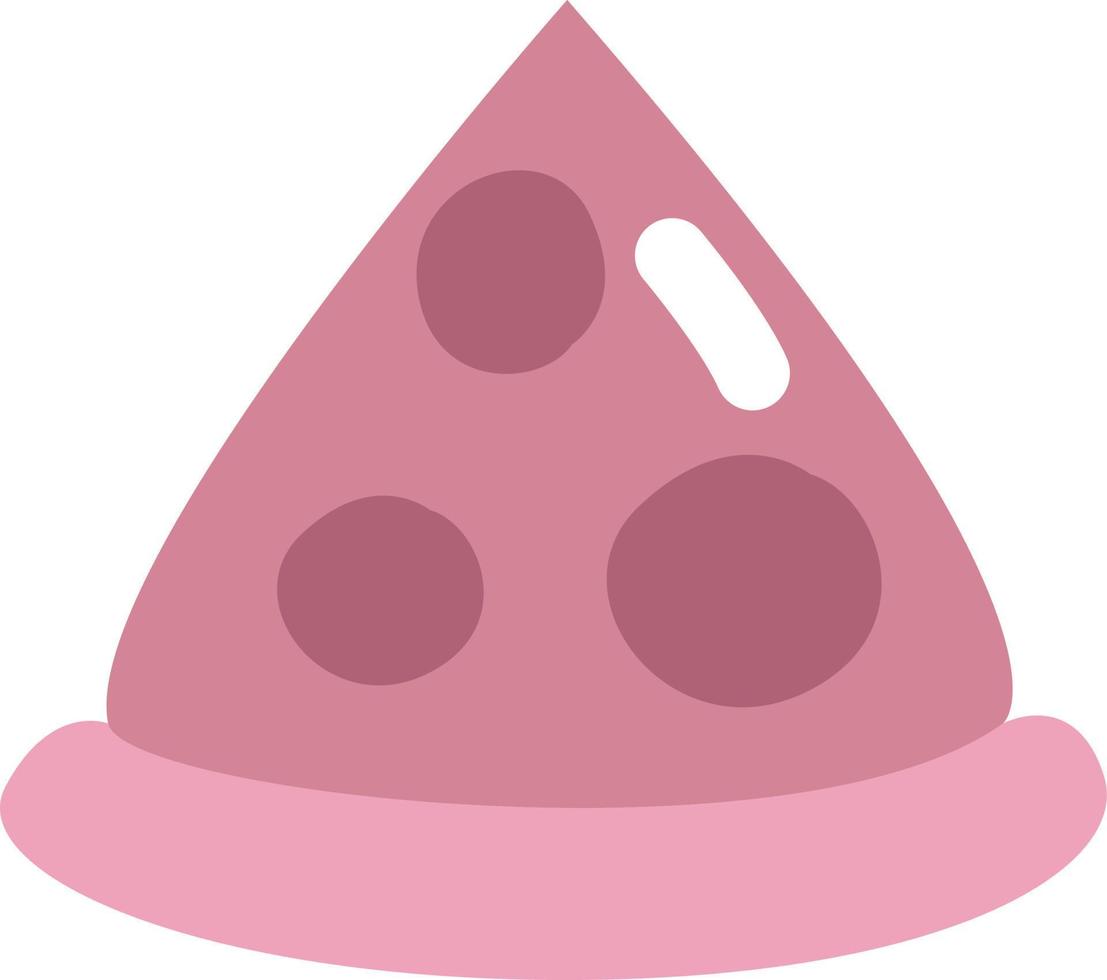 rebanada de pizza, ilustración, vector, sobre un fondo blanco. vector