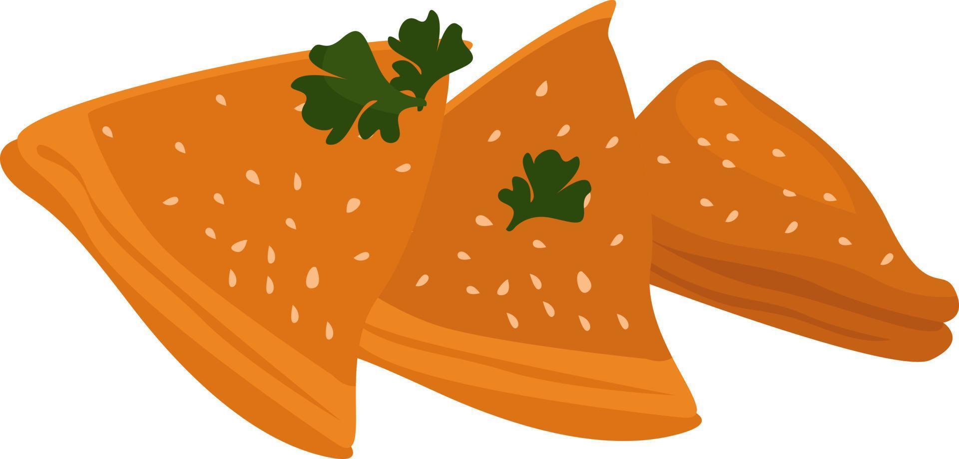 Borek food, illustration, vector on white background.