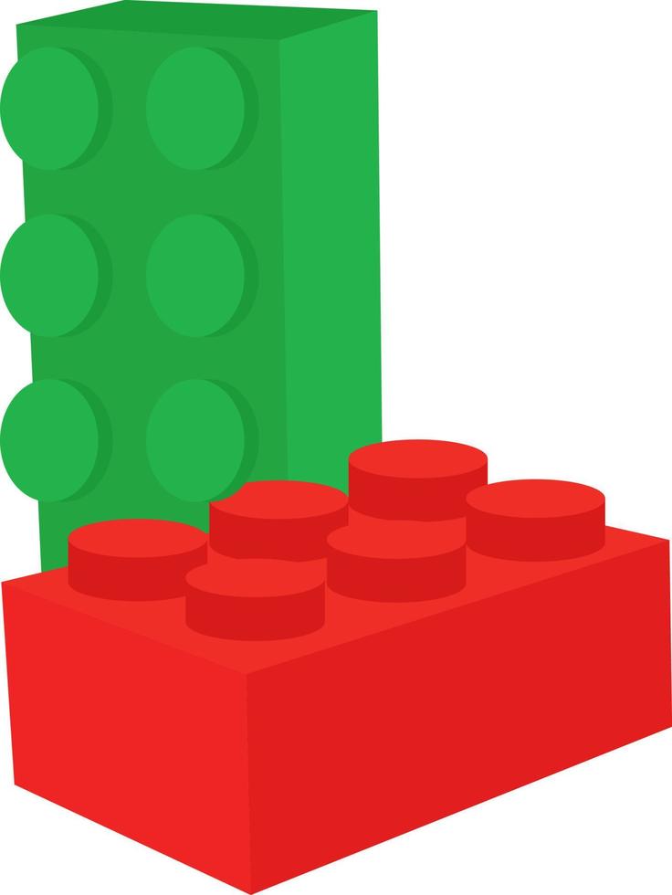 Baby toy, illustration, vector on white background.