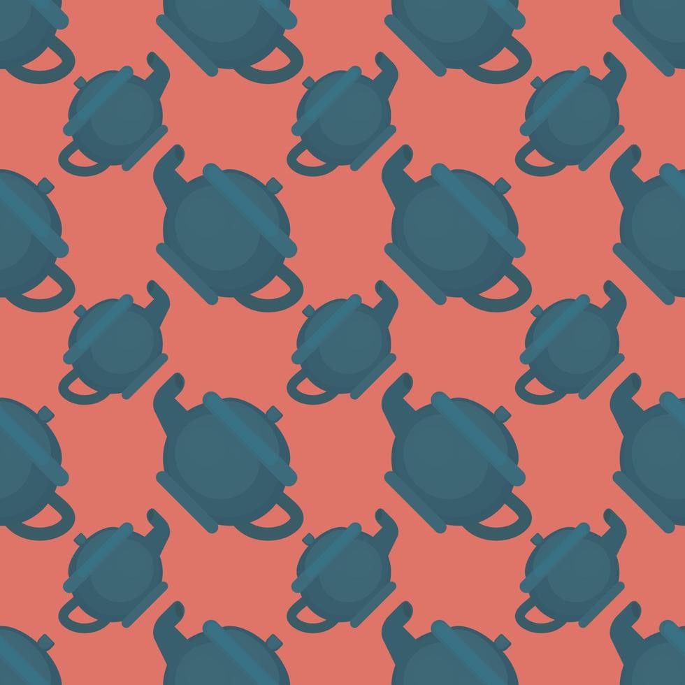 Kettle pattern , illustration, vector on white background