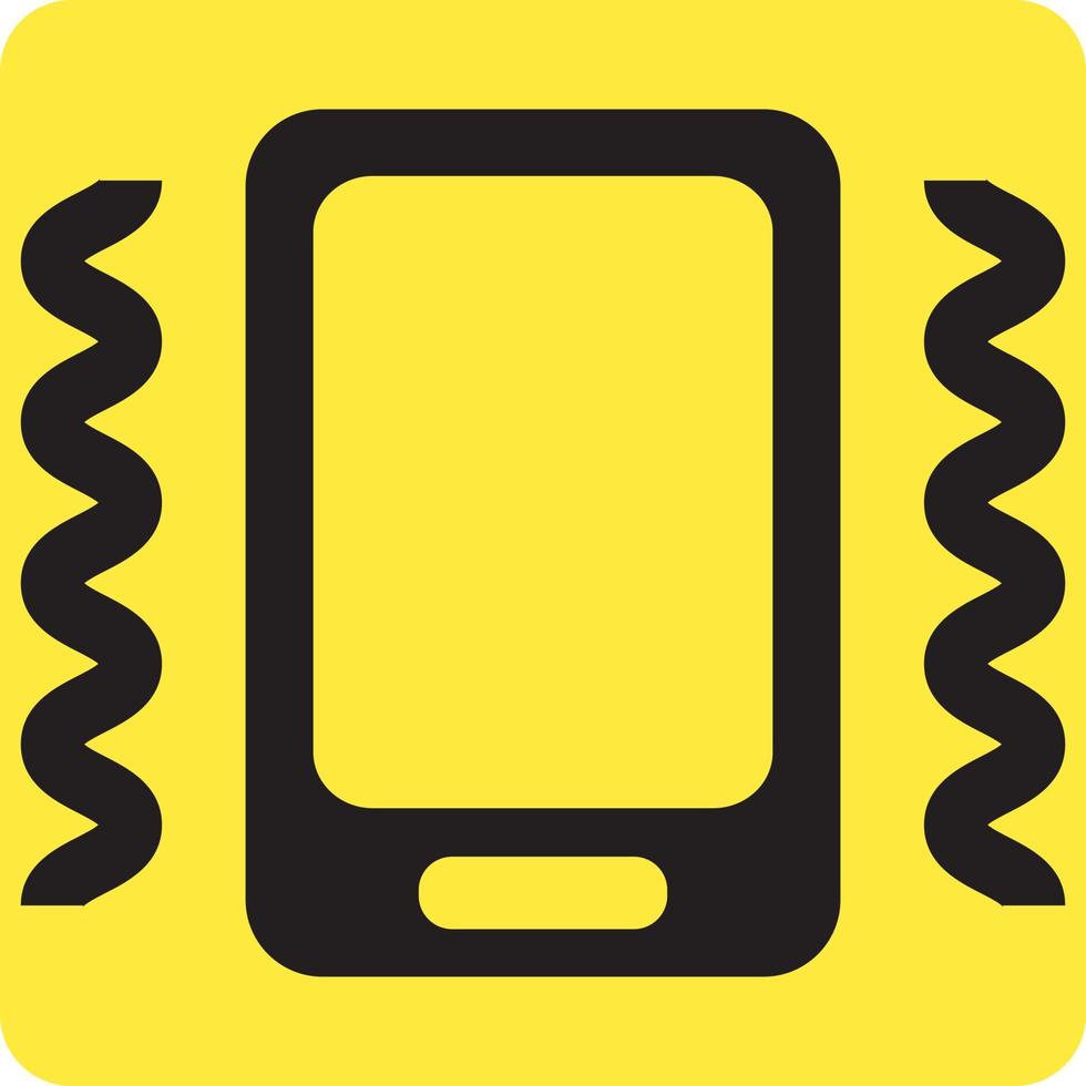 Phone vibrate, illustration, vector on a white background.