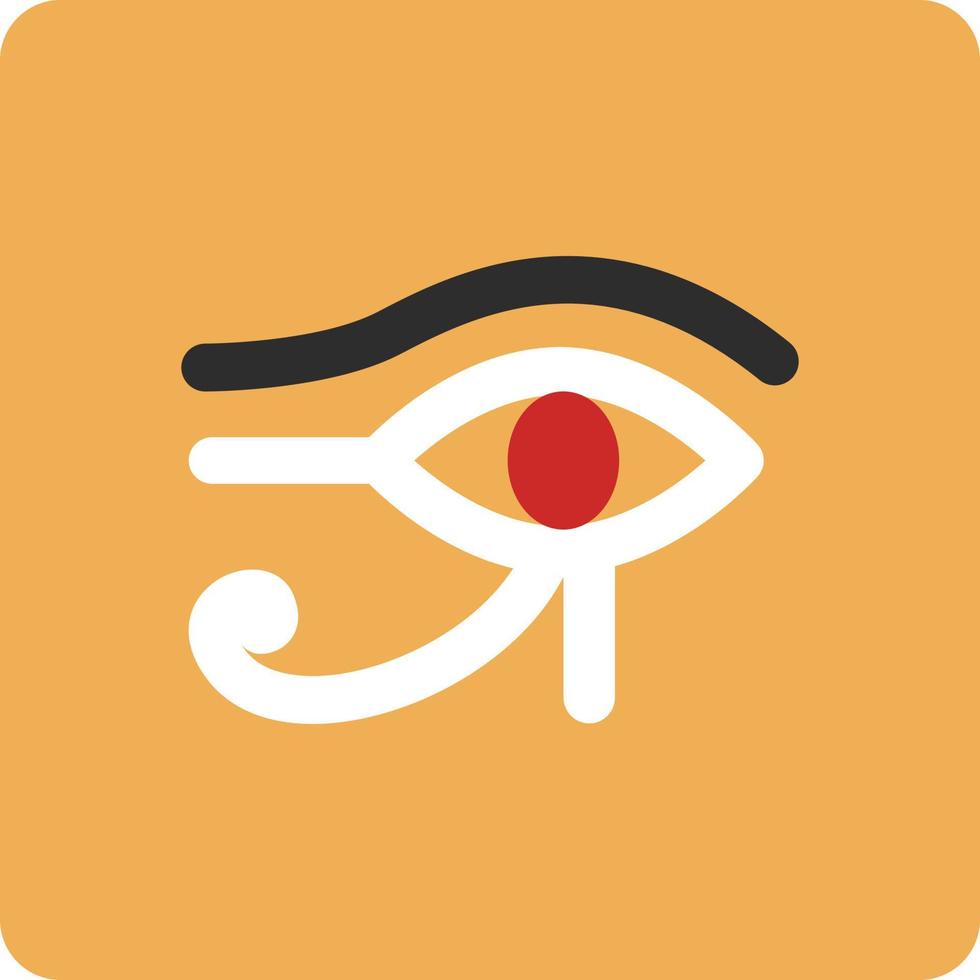 Hieroglyph eye, illustration, vector, on a white background. vector