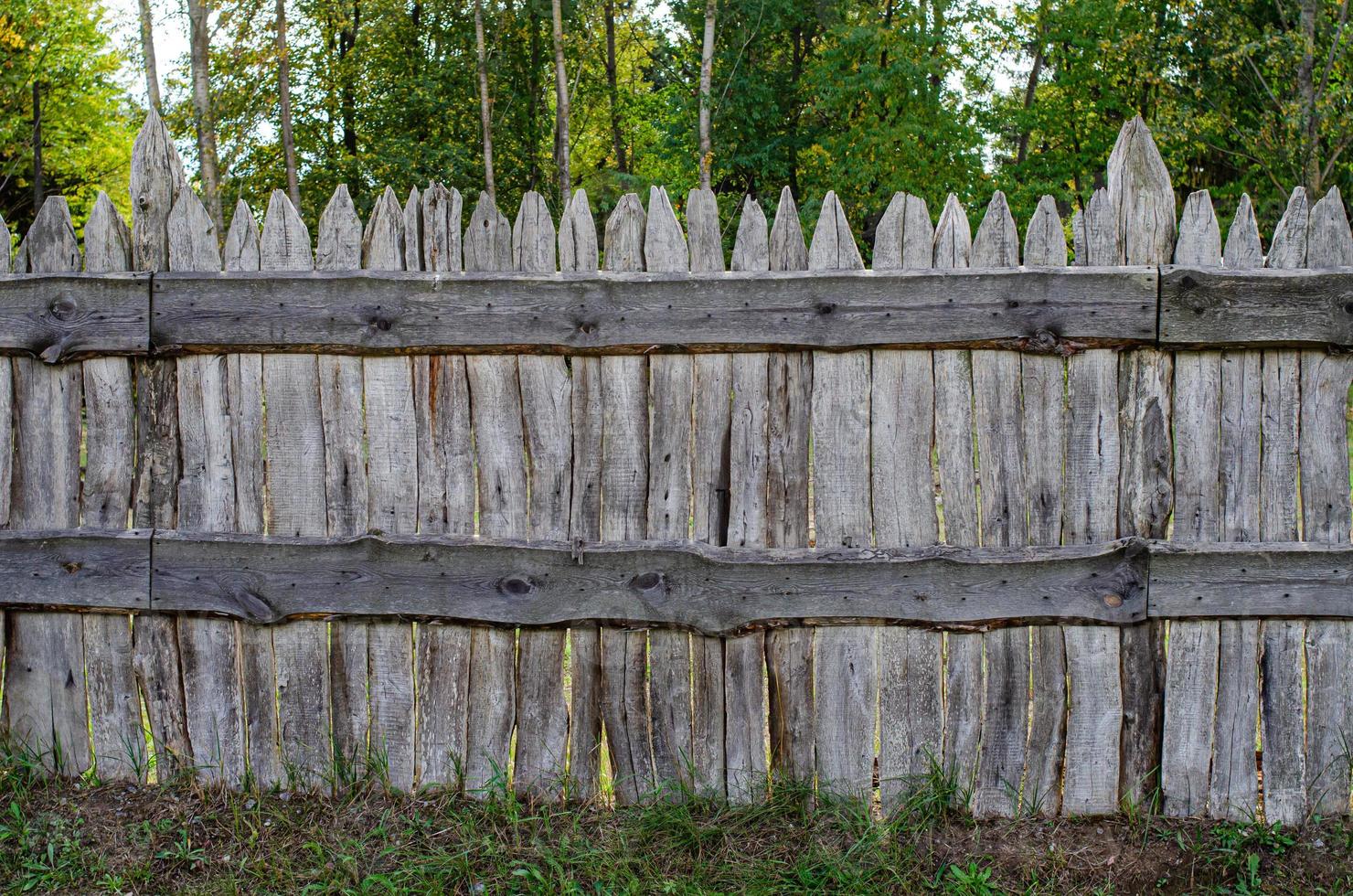 Old wooden fence. photo