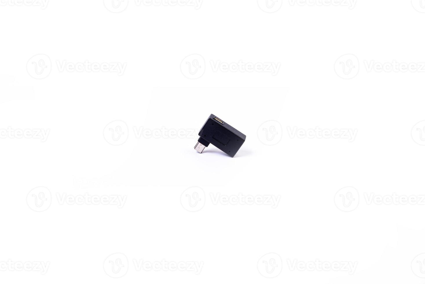 various converter cables adapters for computers and smartphones HDMI VGA USB DVI DP isolated on white photo