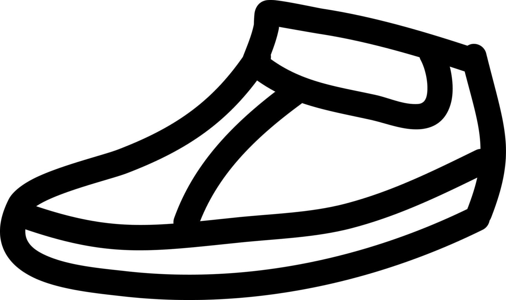 Woman flat shoes, illustration, vector on a white background