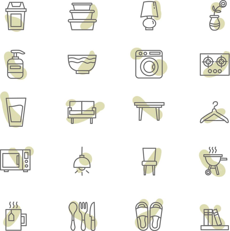 Home appliances, illustration, vector on a white background.