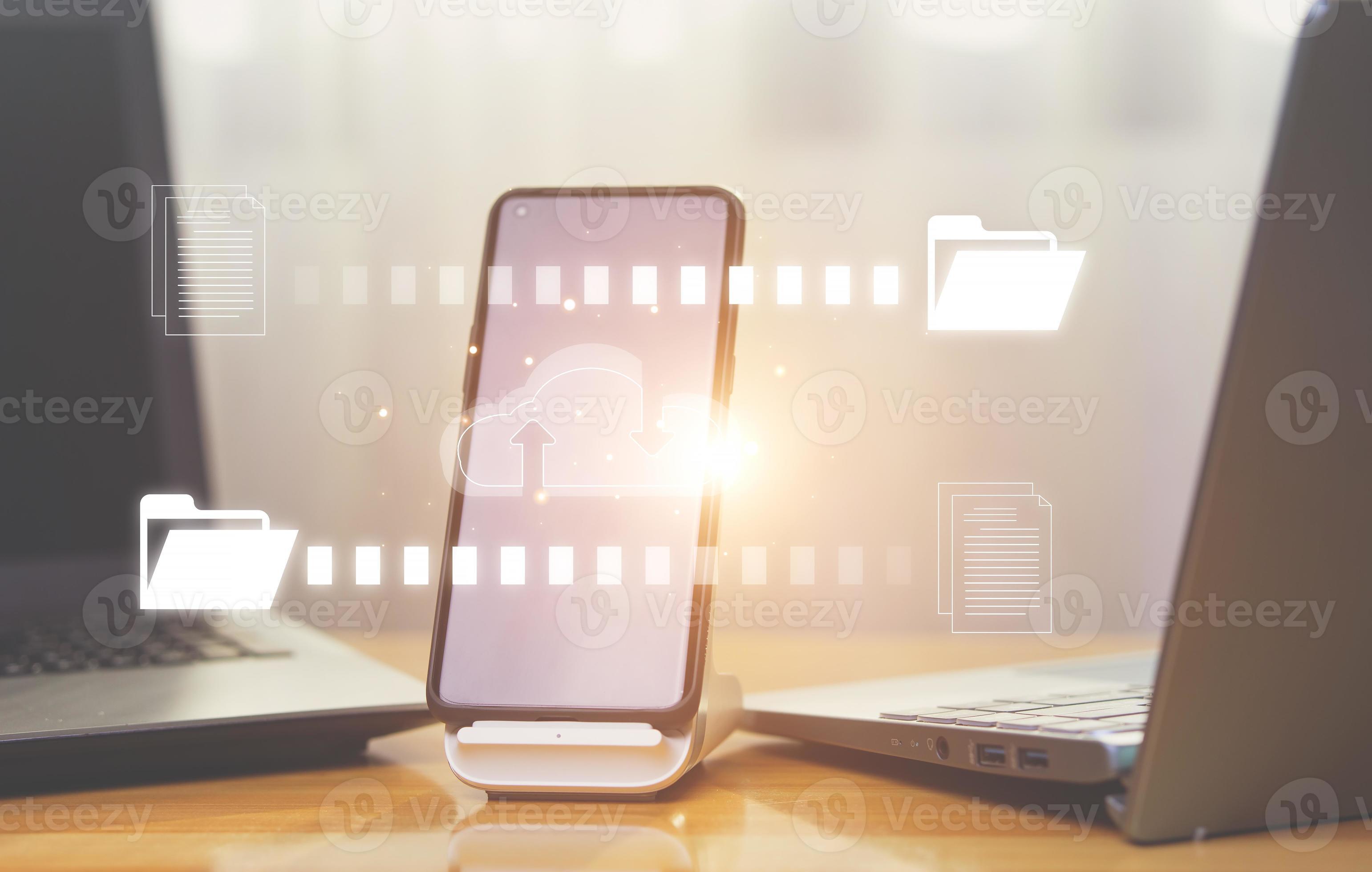 Exchange and information with cloud technology. Transferring