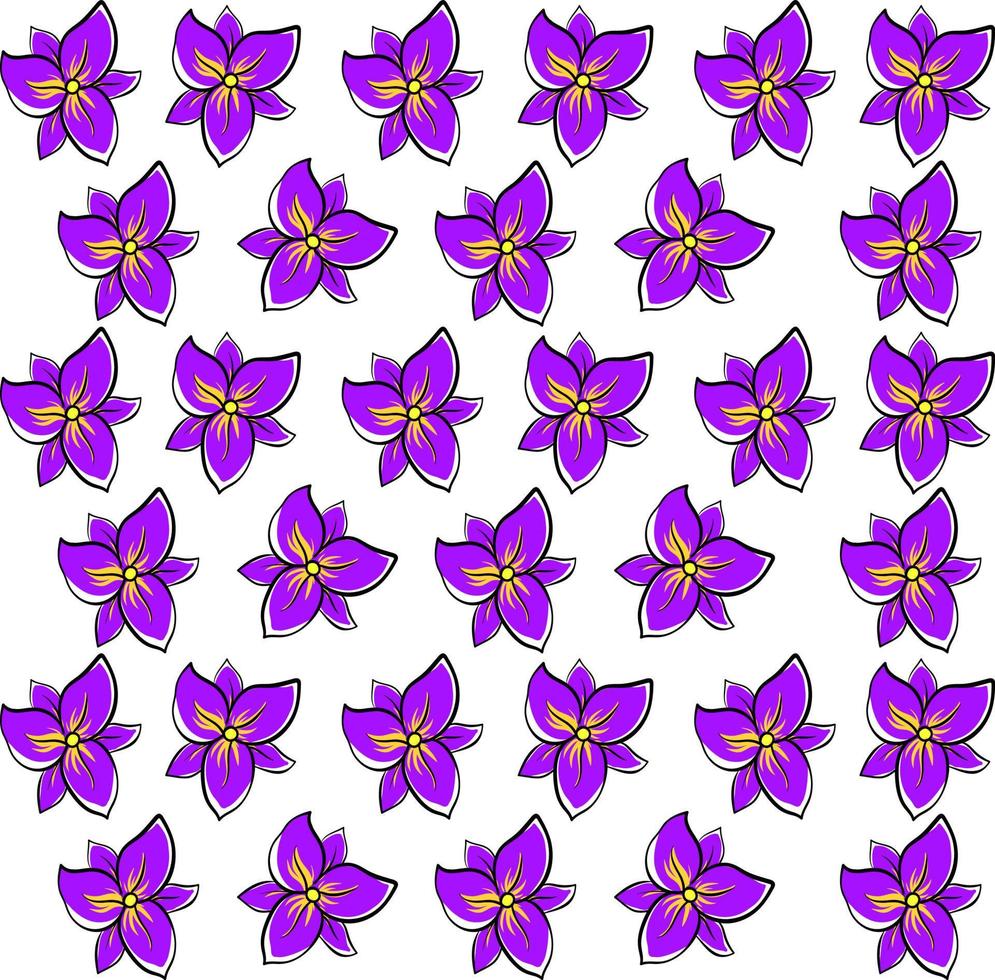 Iris wallpaper, illustration, vector on white background.
