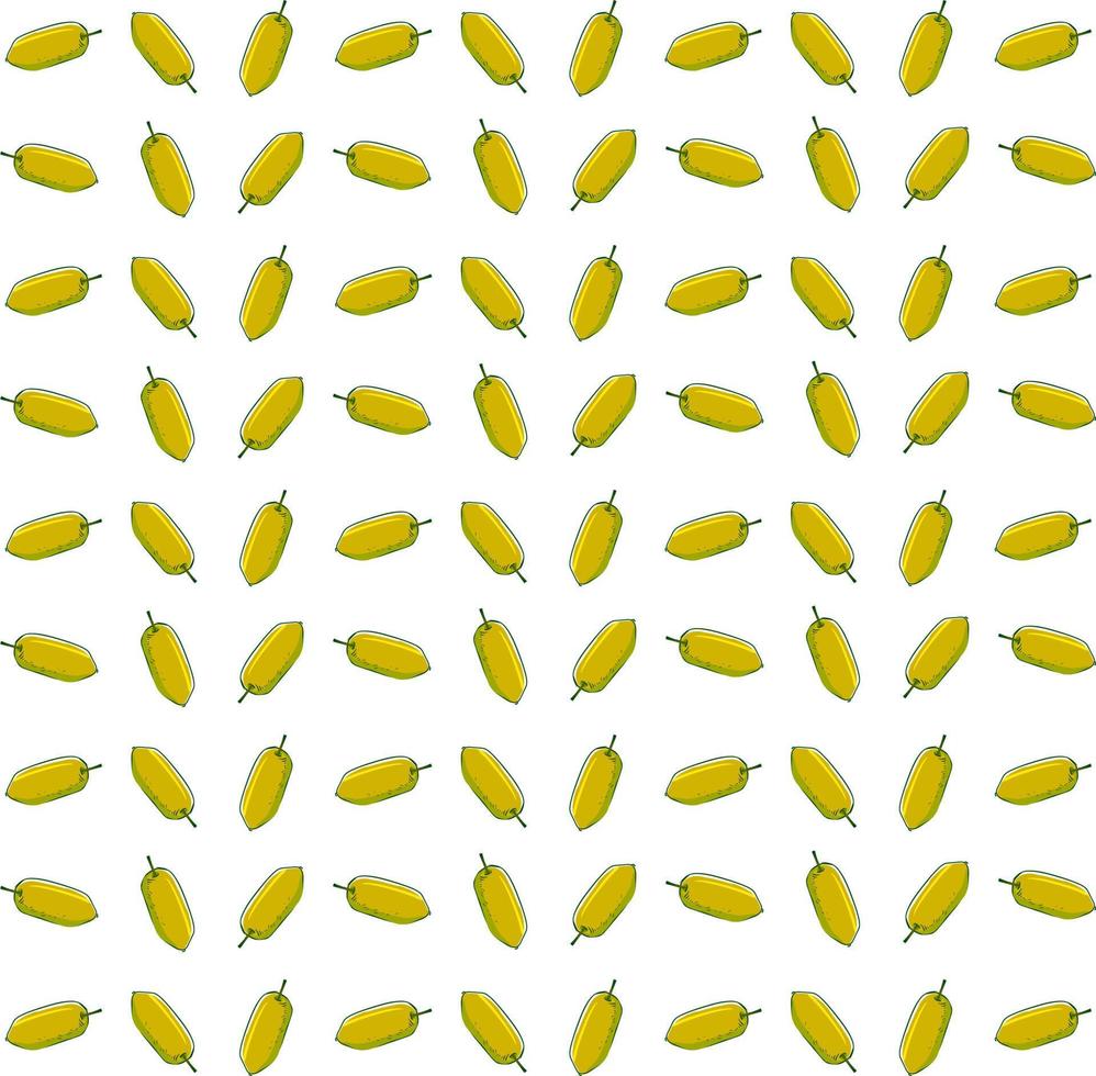 Curuba wallpaper, illustration, vector on white background.
