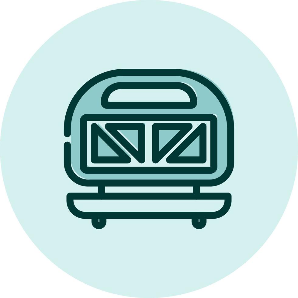 Household electronics sandwich maker, illustration, vector on a white background.