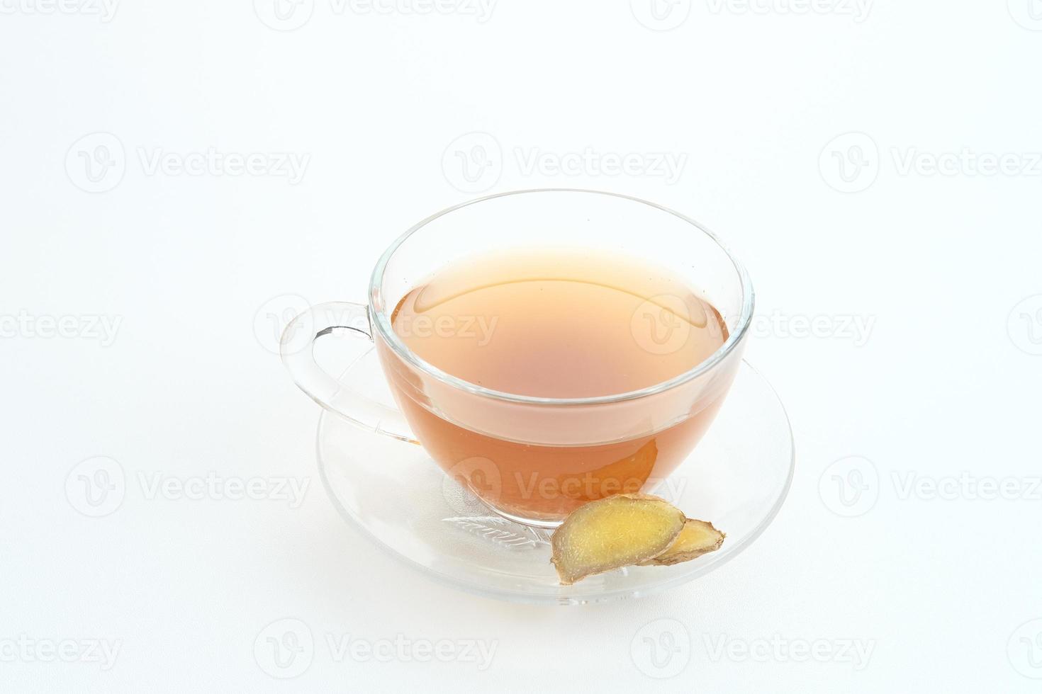 Ginger tea or Wedang Jahe, a traditional Indonesian drink made from ginger and sugar then brewed with hot water, good for immunity photo