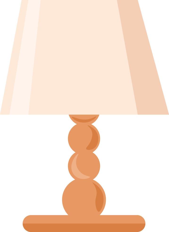 Table lamp, illustration, vector on white background.