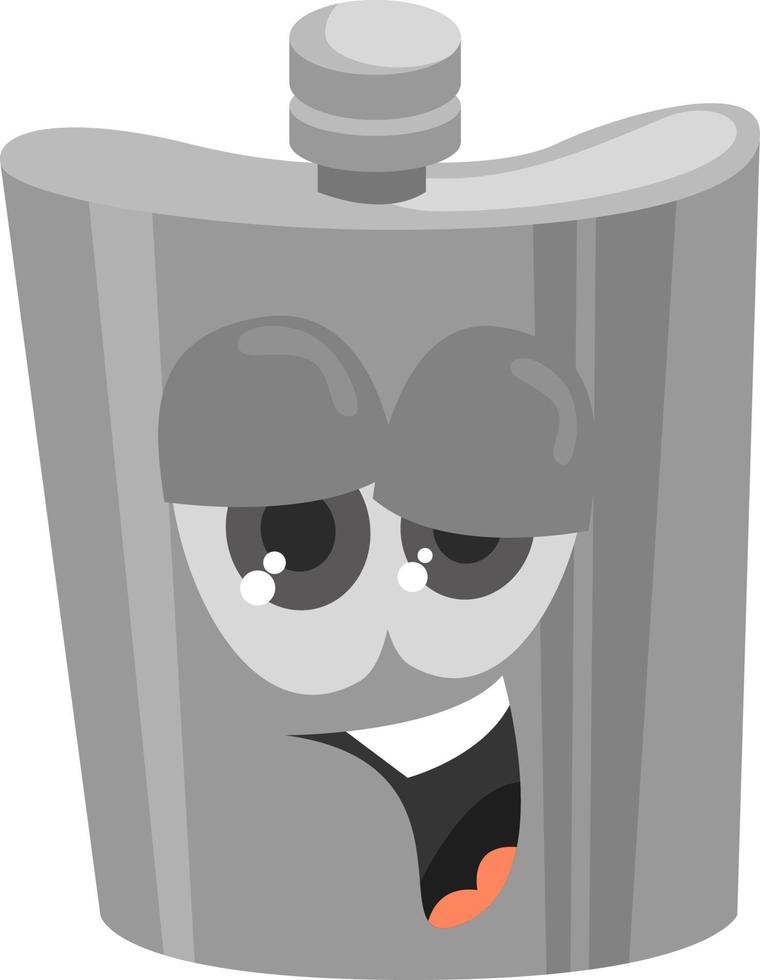 Drunk flask ,illustration,vector on white background vector