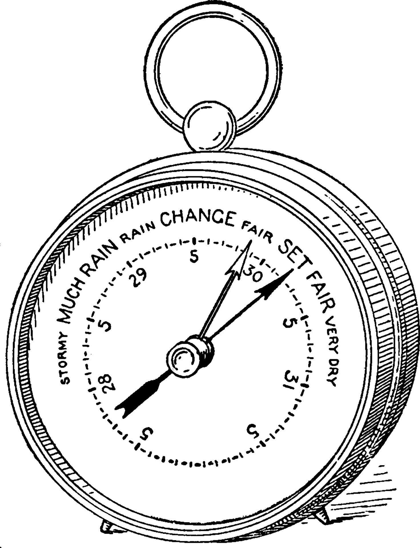 Aneroid Barometer, vintage illustration. 13852888 Vector Art at Vecteezy