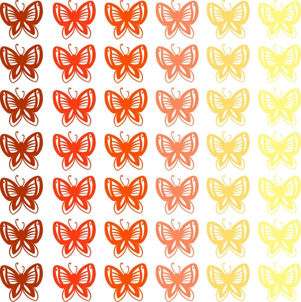 Butterfly wallpaper, illustration, vector on white background.