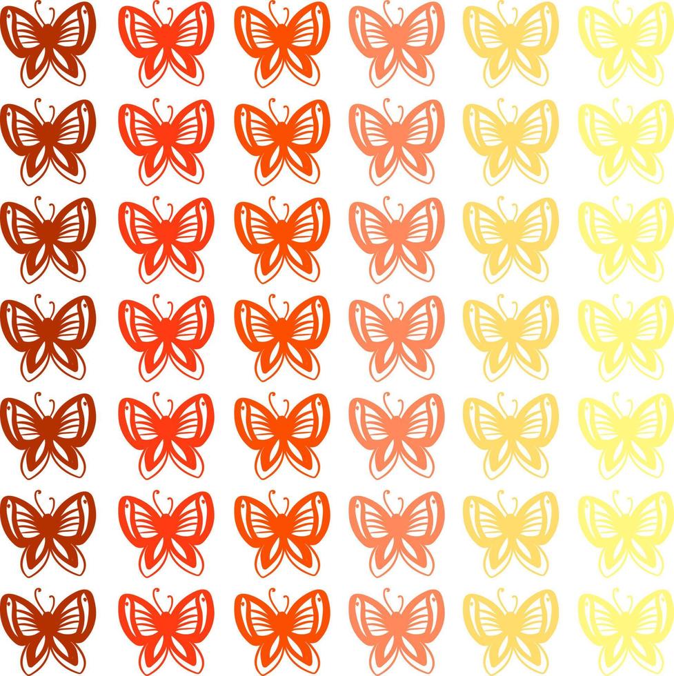 Butterfly wallpaper, illustration, vector on white background.