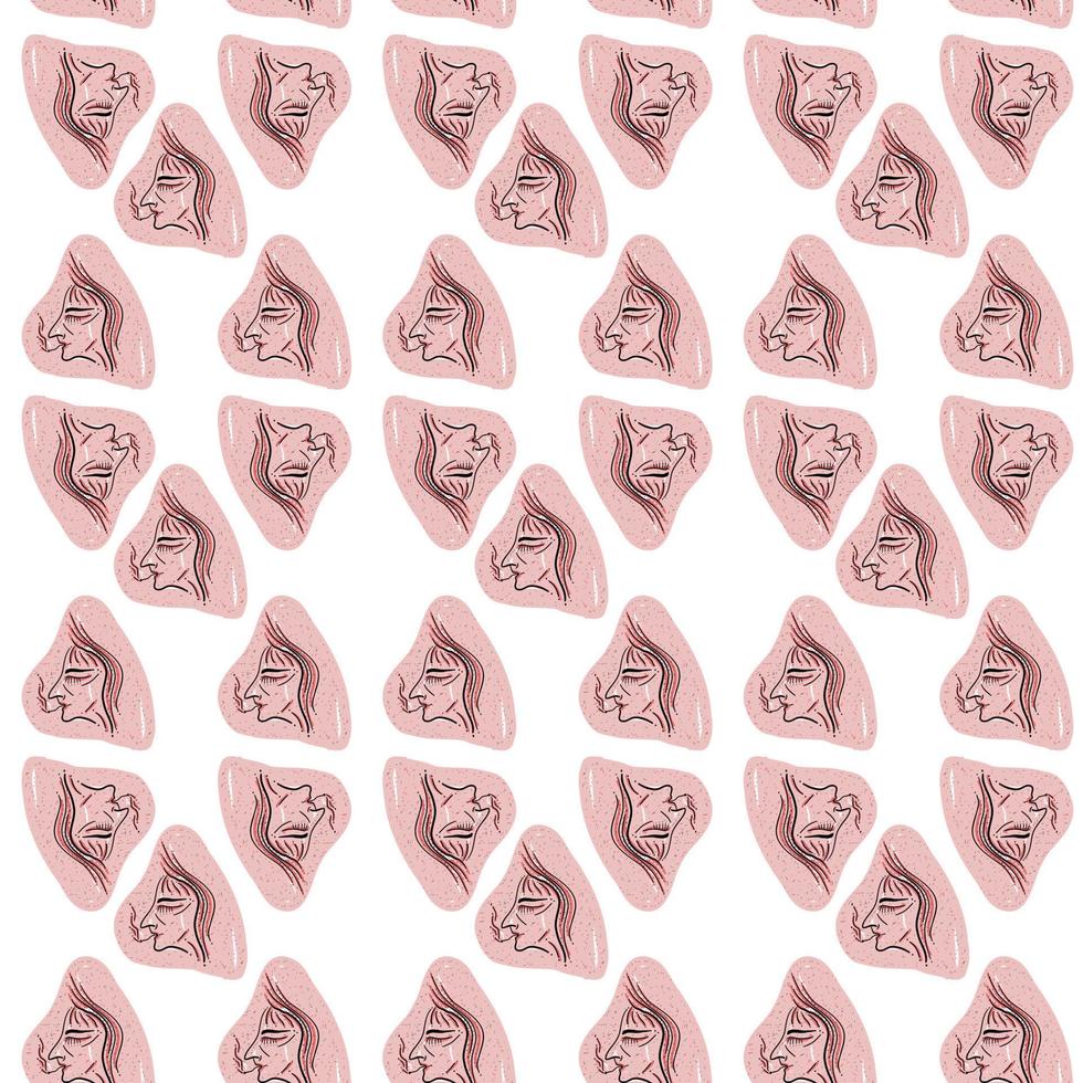 Smokers pattern, illustration, vector on white background