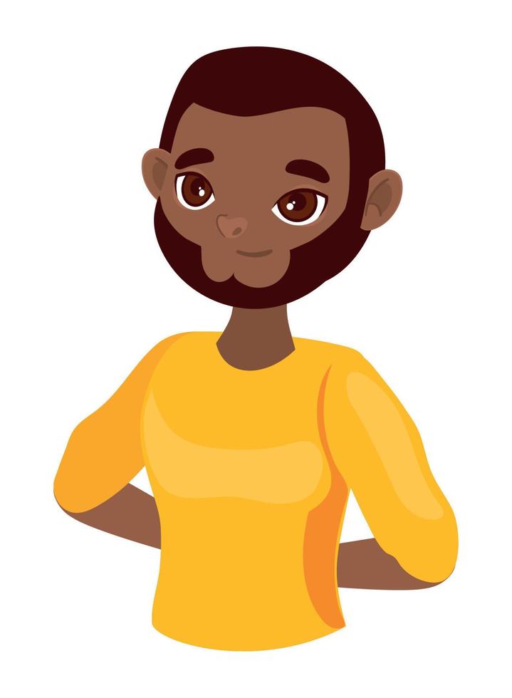 indian man character vector