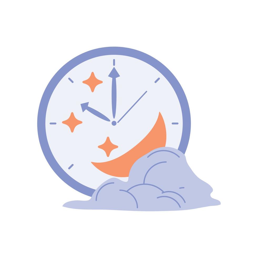 time clock, bedtime 13854703 Vector Art at Vecteezy