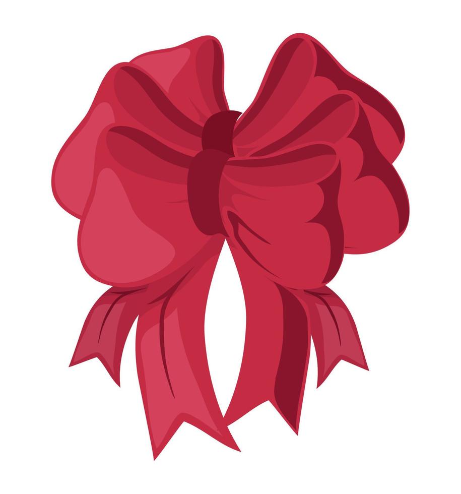 gift bow decoration vector