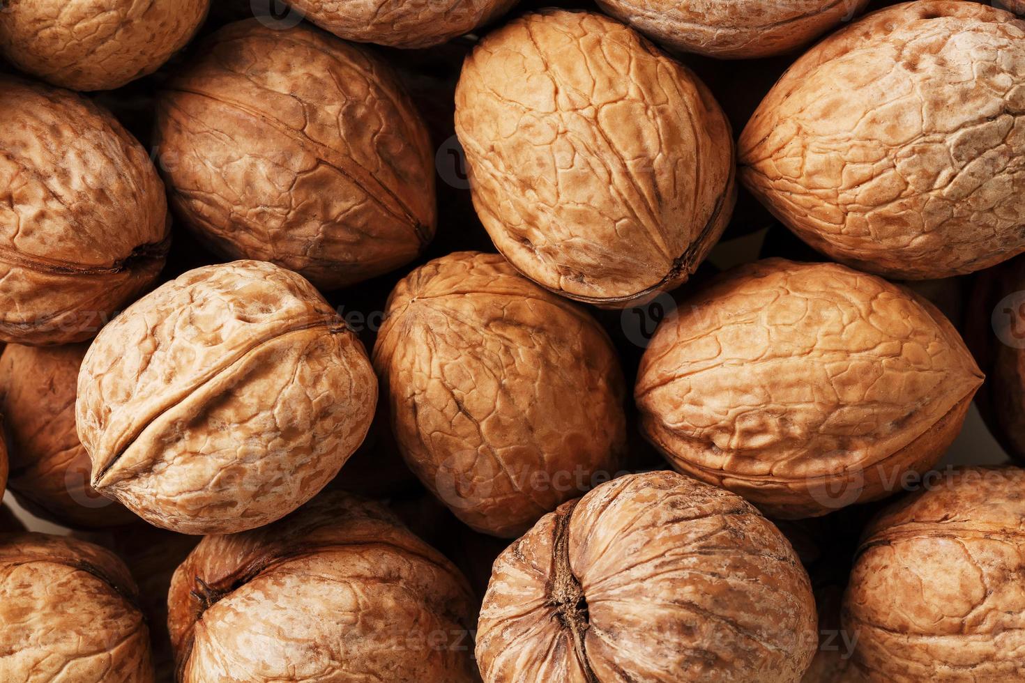 Natural Walnuts in shell background dramatic contrast photo