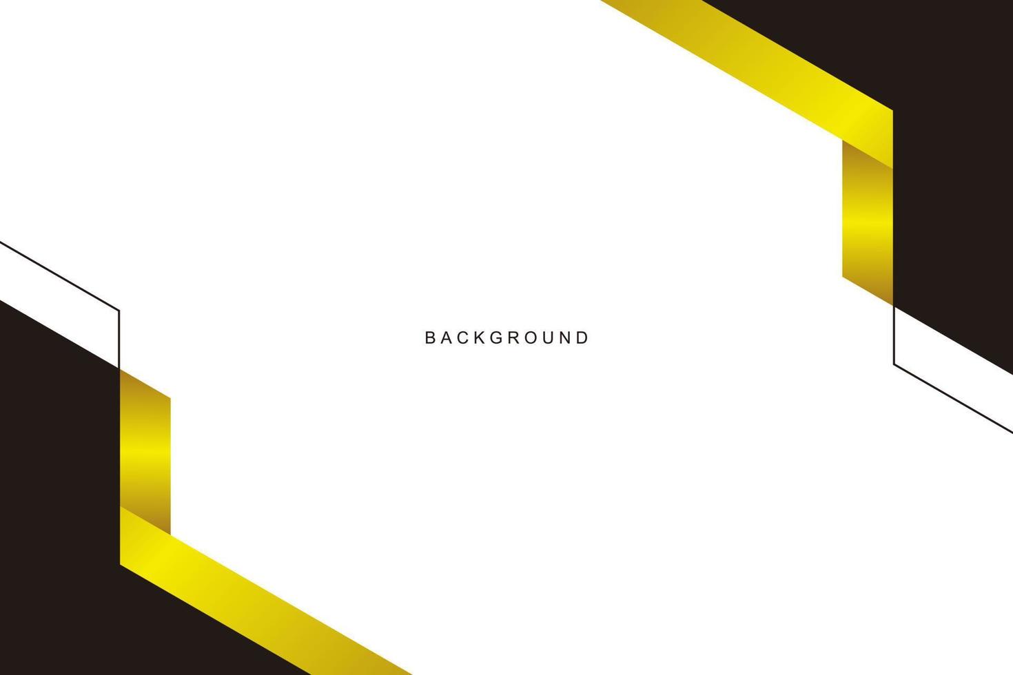 Modern gold frame abstract rectangle box lines background for presentation design, banner, brocure, and business card. vector