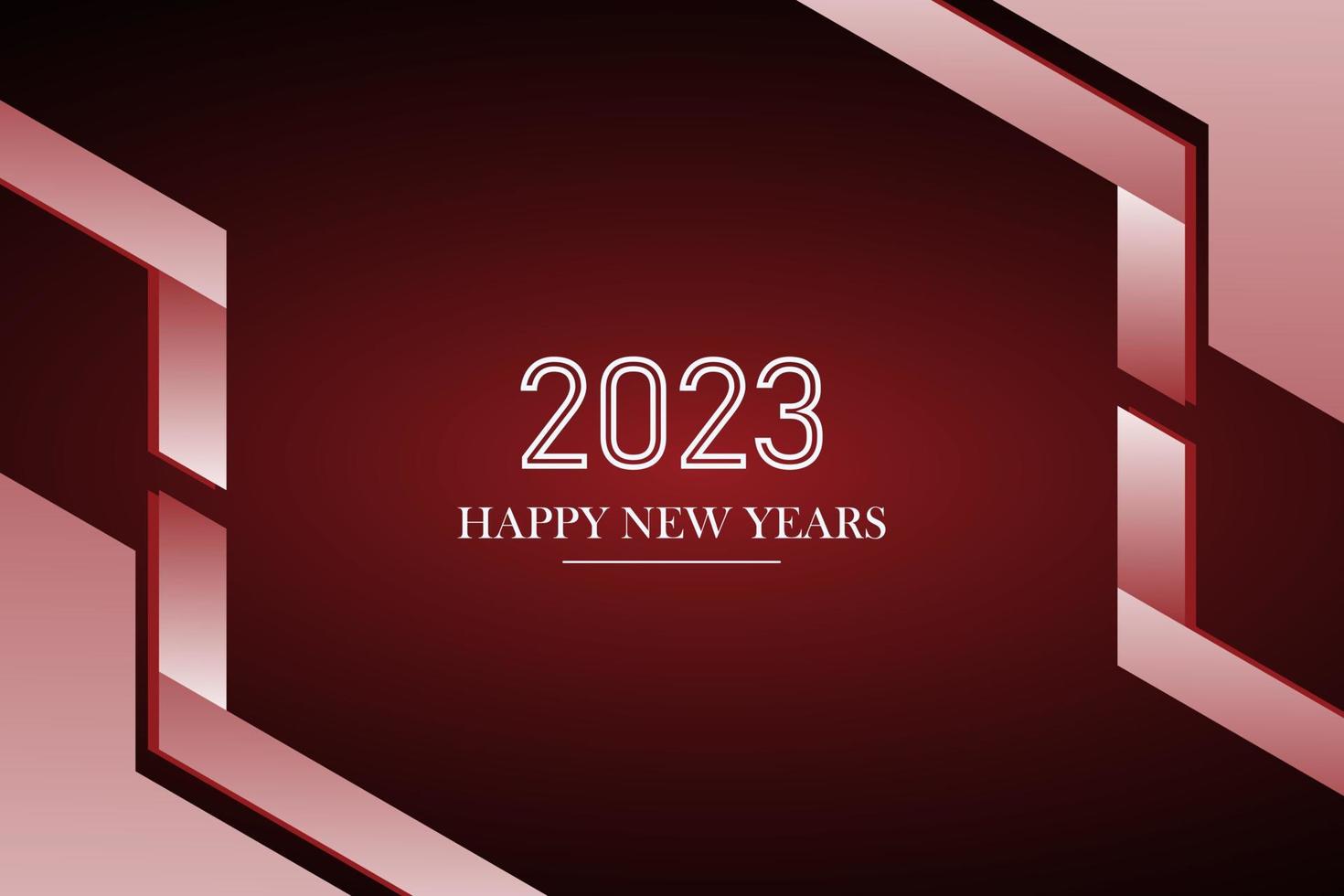 2023 Happy New Year Background Design. Greeting Card, Banner, Poster. Vector Illustration.