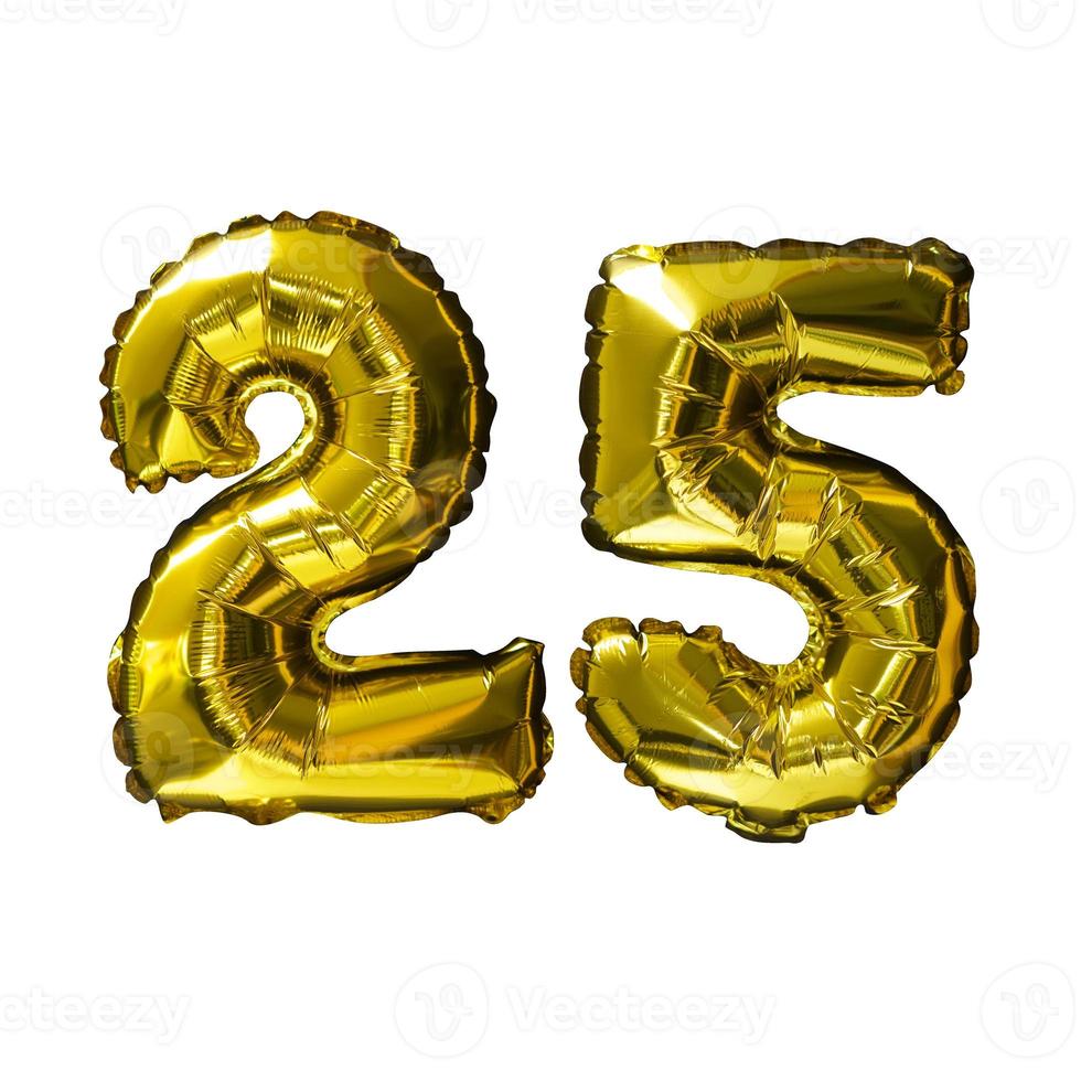 11 Golden number helium balloons isolated background. Realistic foil and latex balloons. design elements for party, event, birthday, anniversary and wedding. photo