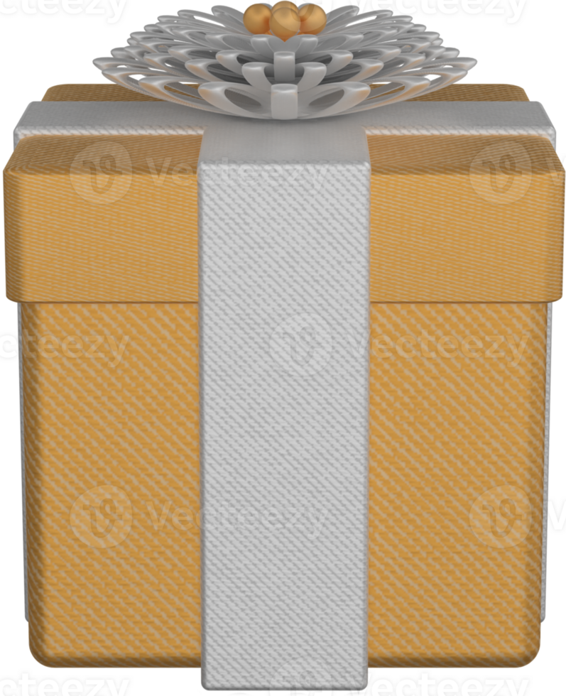 A gift box with a bow and ribbon png