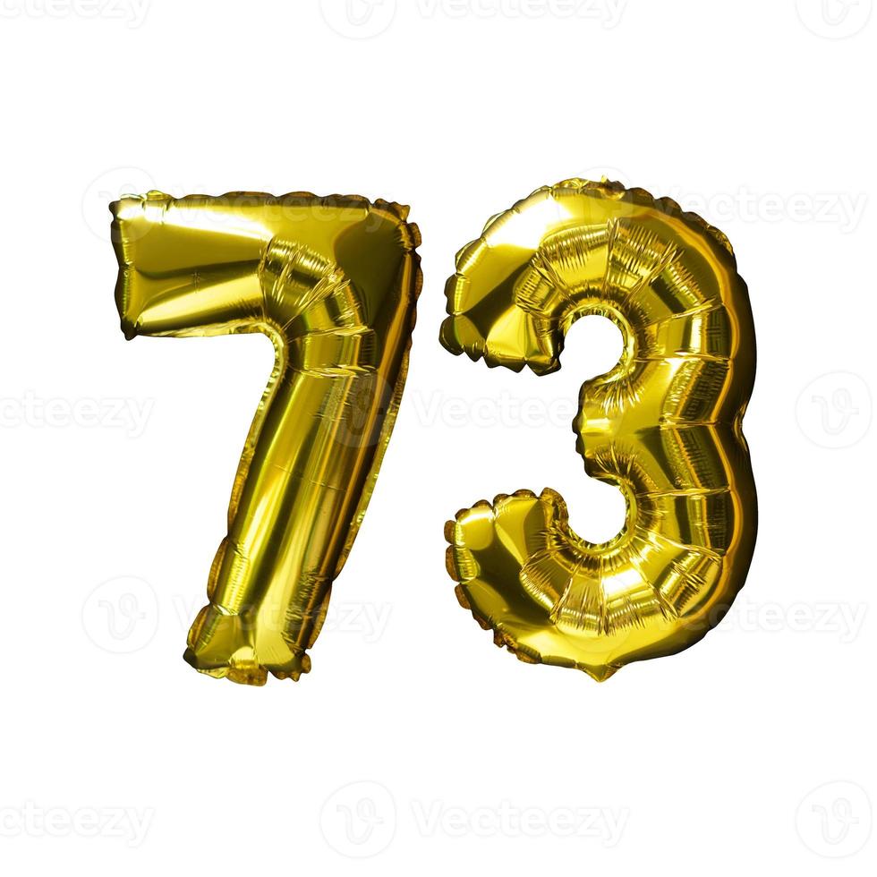 11 Golden number helium balloons isolated background. Realistic foil and latex balloons. design elements for party, event, birthday, anniversary and wedding. photo