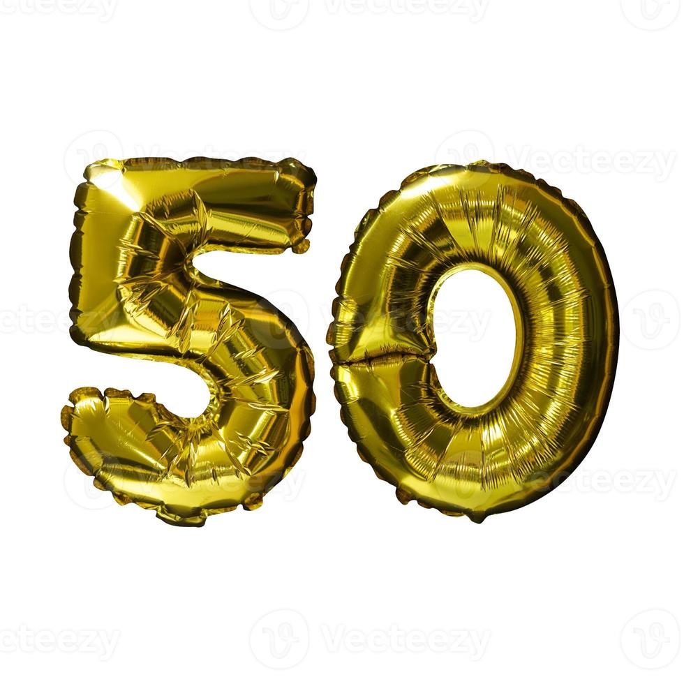 11 Golden number helium balloons isolated background. Realistic foil and latex balloons. design elements for party, event, birthday, anniversary and wedding. photo