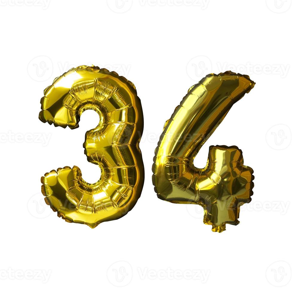 11 Golden number helium balloons isolated background. Realistic foil and latex balloons. design elements for party, event, birthday, anniversary and wedding. photo
