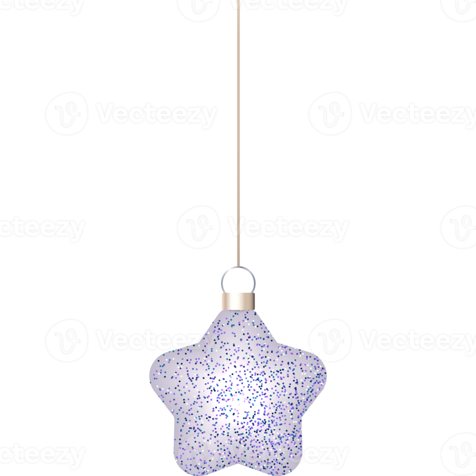 Christmas tree decor. Hanging Christmas  star png