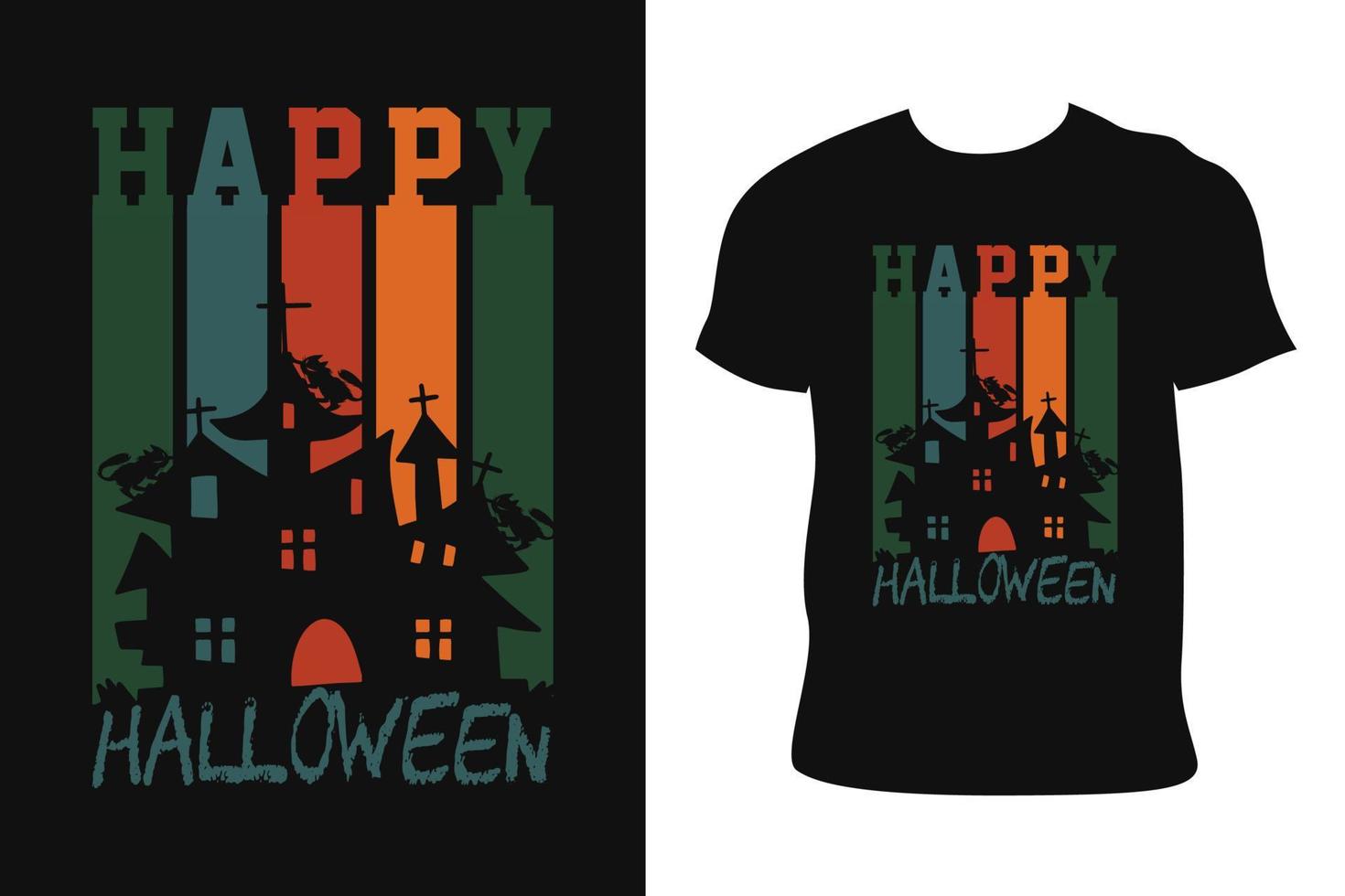 diseño de camiseta de halloween. camiseta de halloween vector libre de camiseta de halloween.