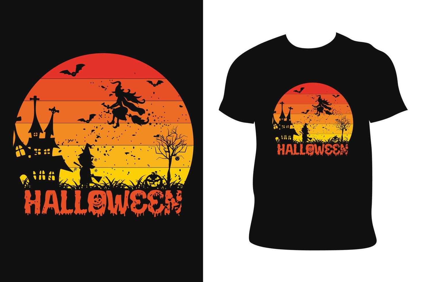 diseño de camiseta de halloween. camiseta de halloween vector libre de camiseta de halloween.