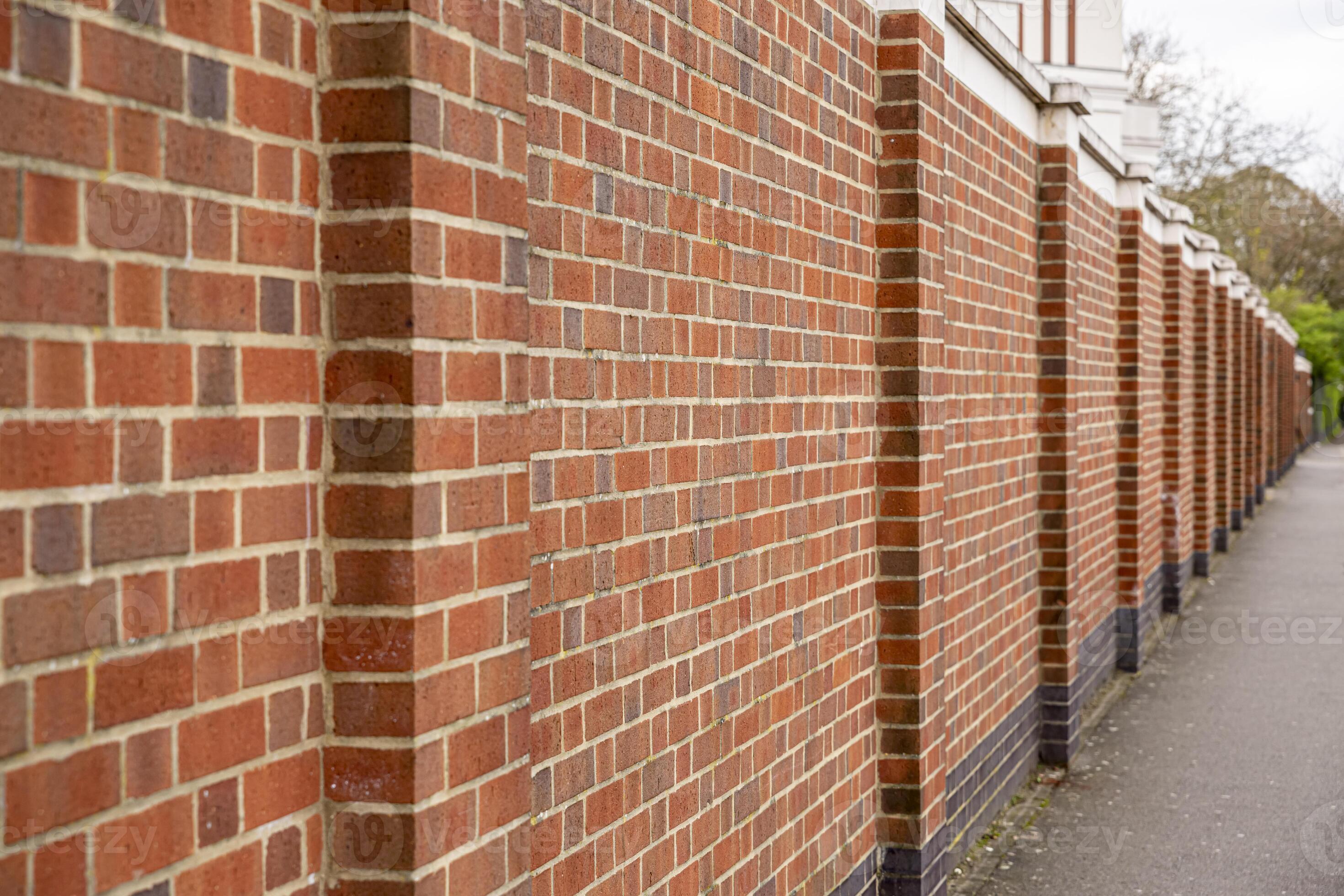 Red brick wall background outside of the building, London, UK. 13856002