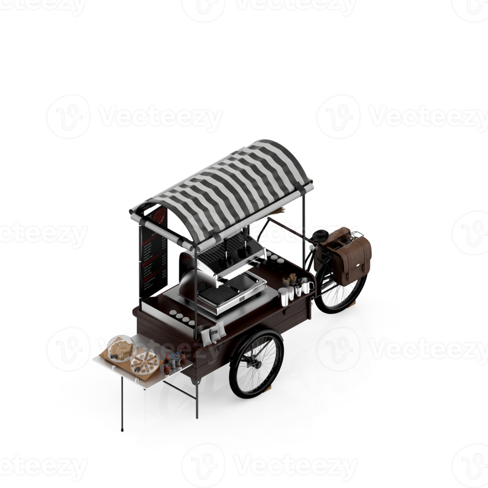 isometrisk gata mat 3d framställa png