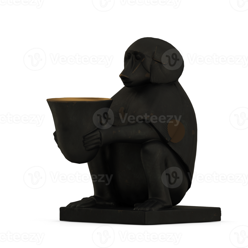 Isometric Statue 3D isolated render png