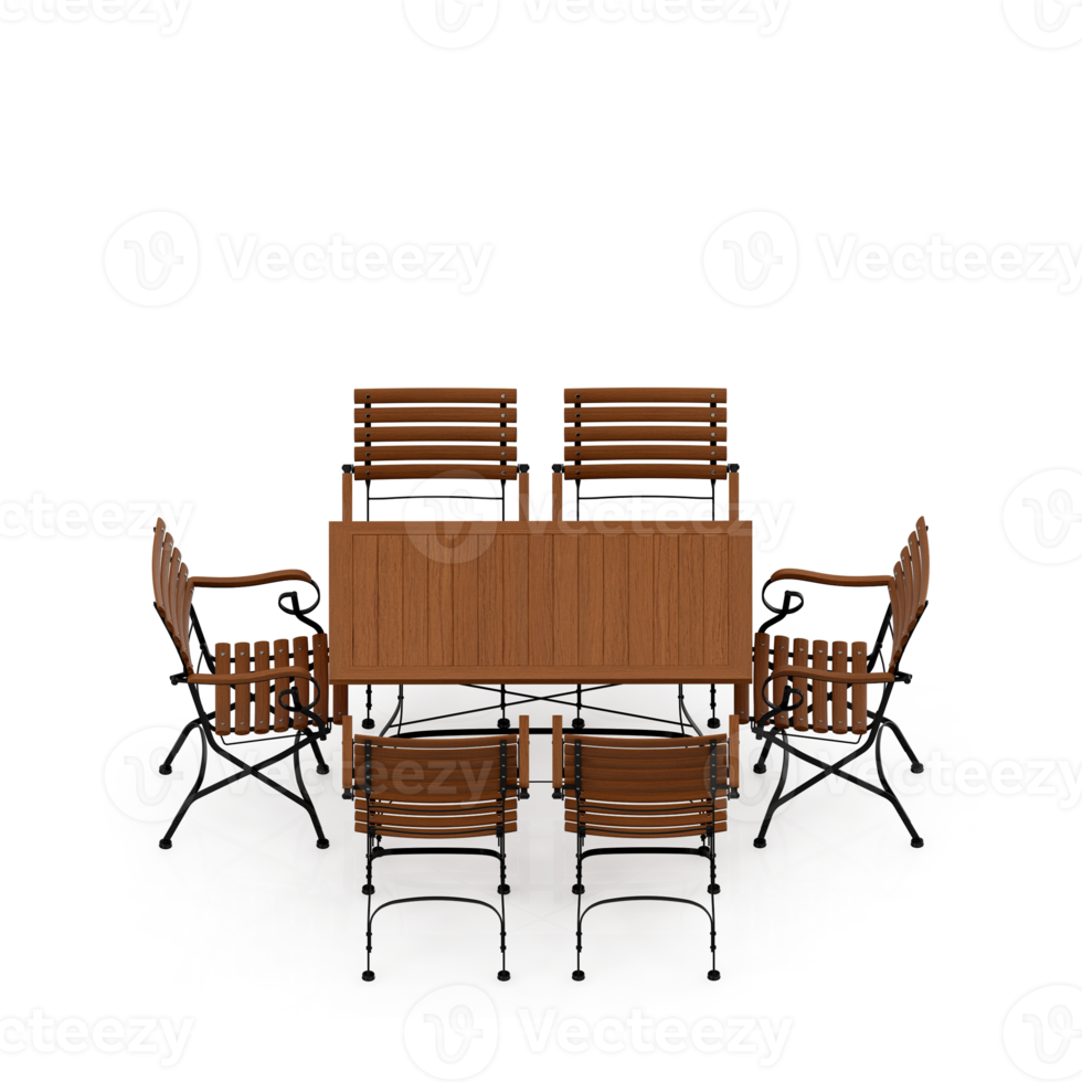 Isometric Table set Perspective 3D render png