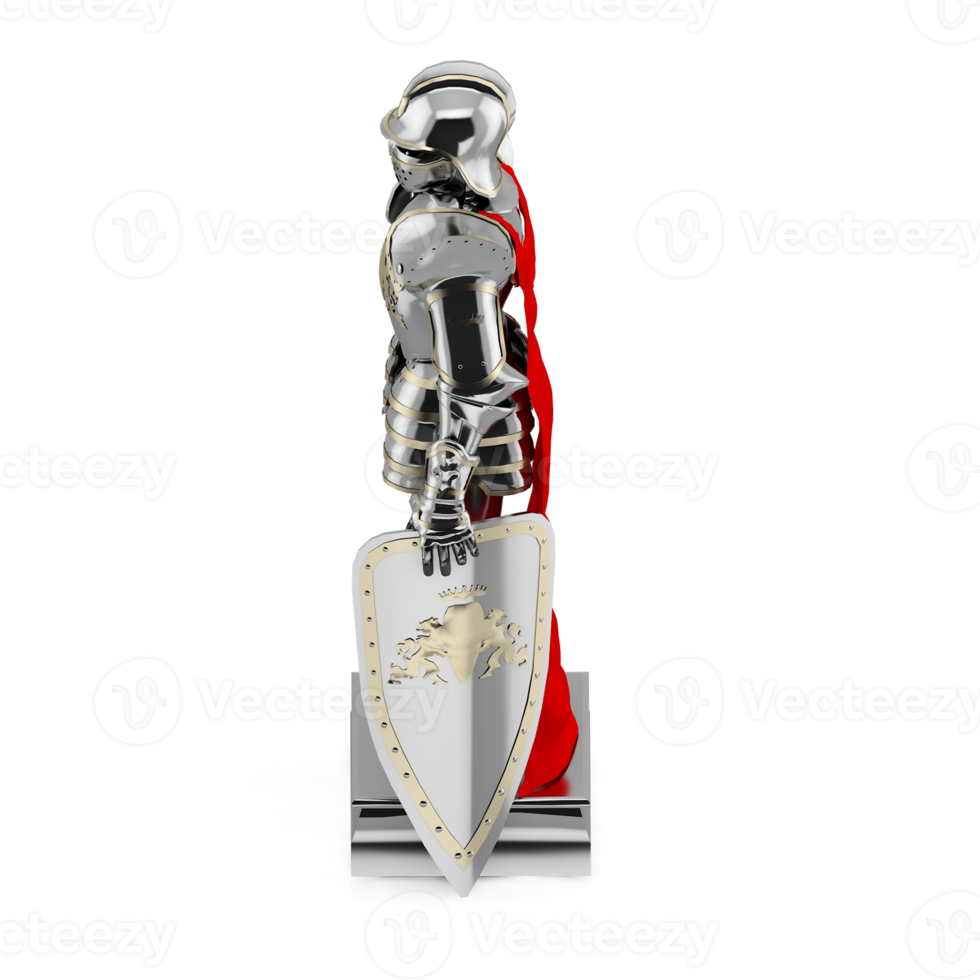 Isometric Statue 3D isolated render png