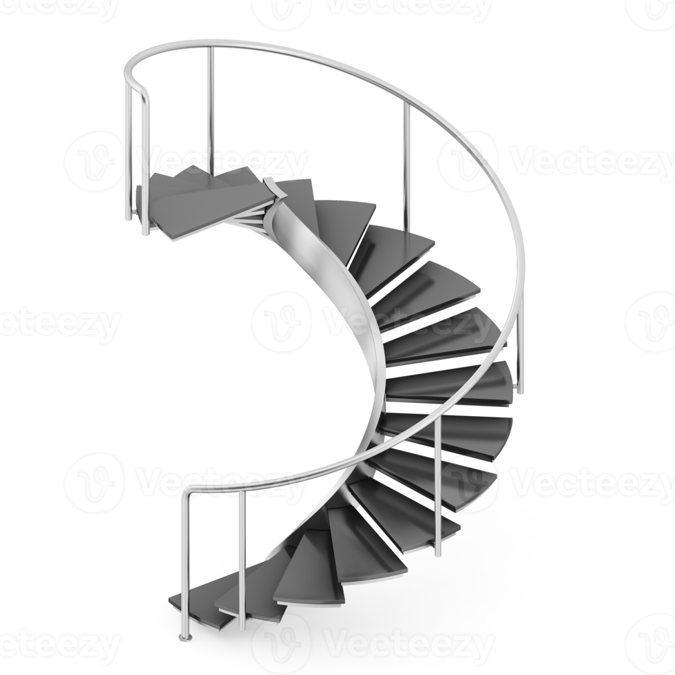 Isometric Stairs 3D isolated png