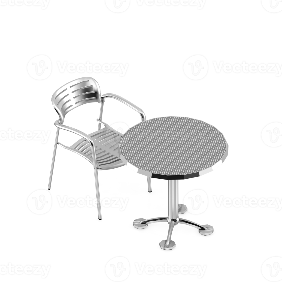 Isometric Table set Perspective 3D render png