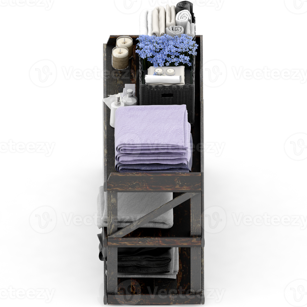 isometrische handtücher 3d isoliert rendern png