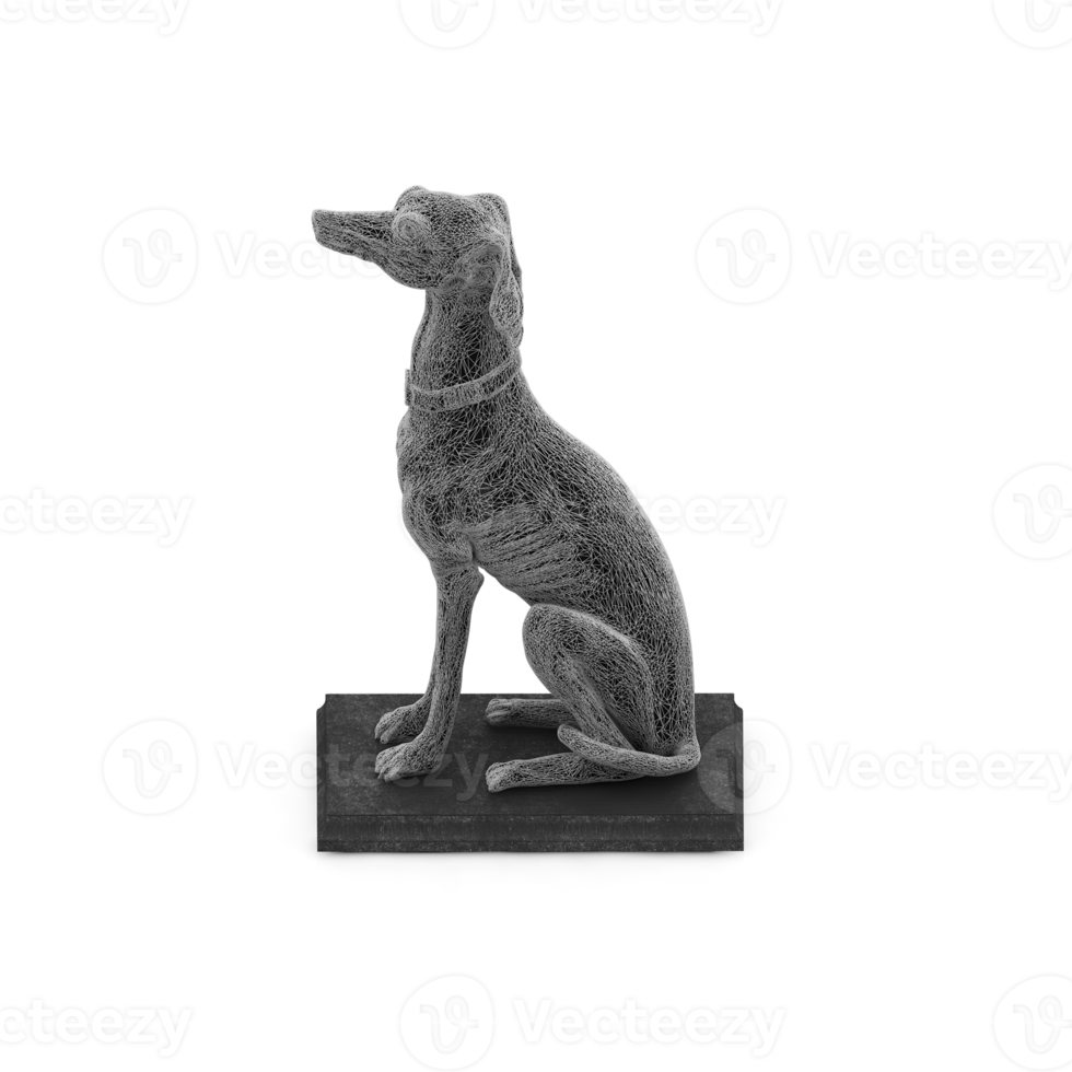Isometric Statue 3D isolated render png