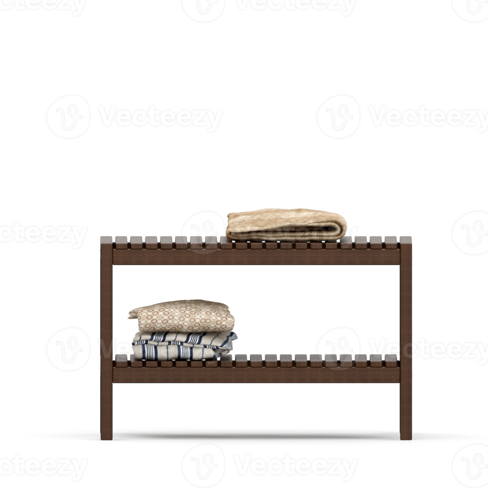 Isometric towels 3D isolated render png