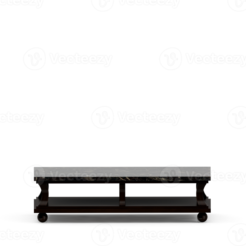 Isometric Table set front 3D render png