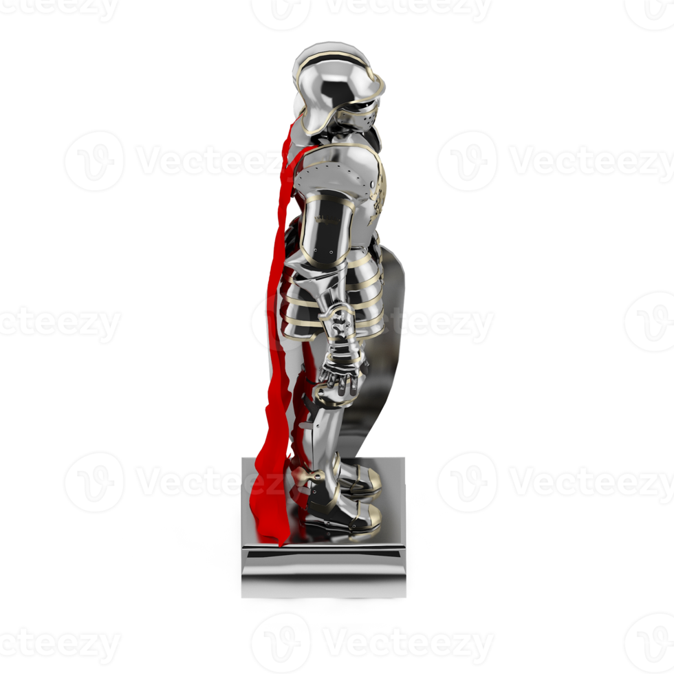 Isometric Statue 3D isolated render png