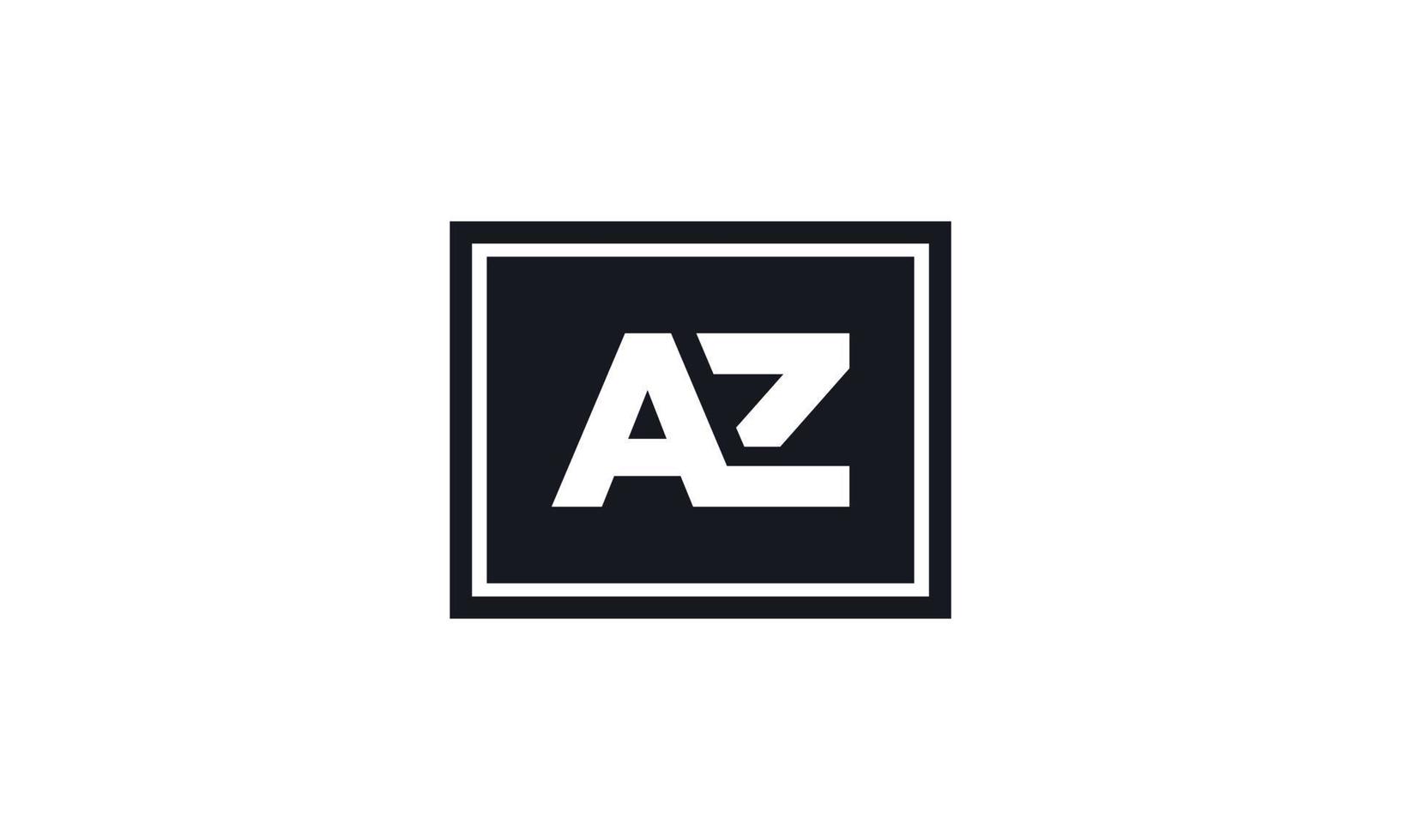 Letter AZ logo design vector Pro vector