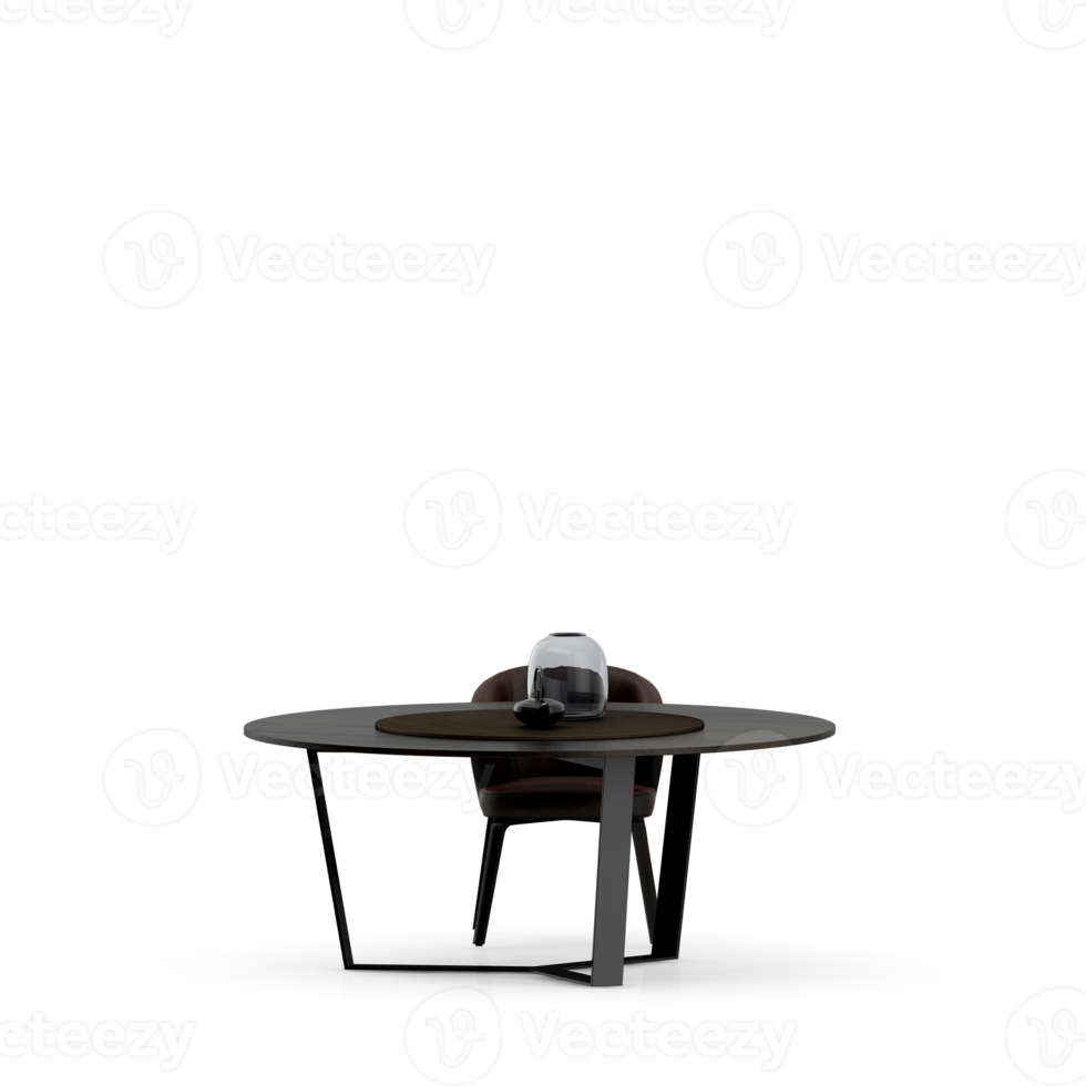Isometric Table set Perspective 3D render png