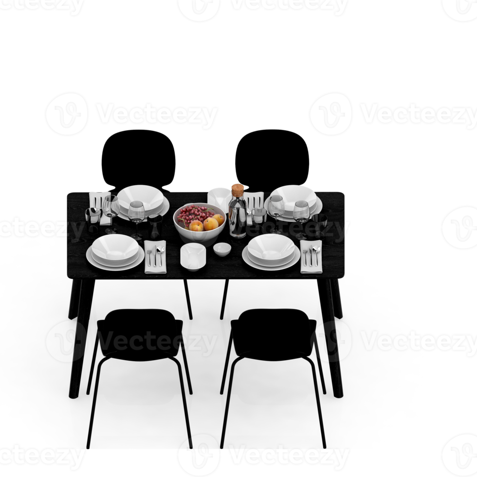 isometrische tafel reeks perspectief 3d geven png